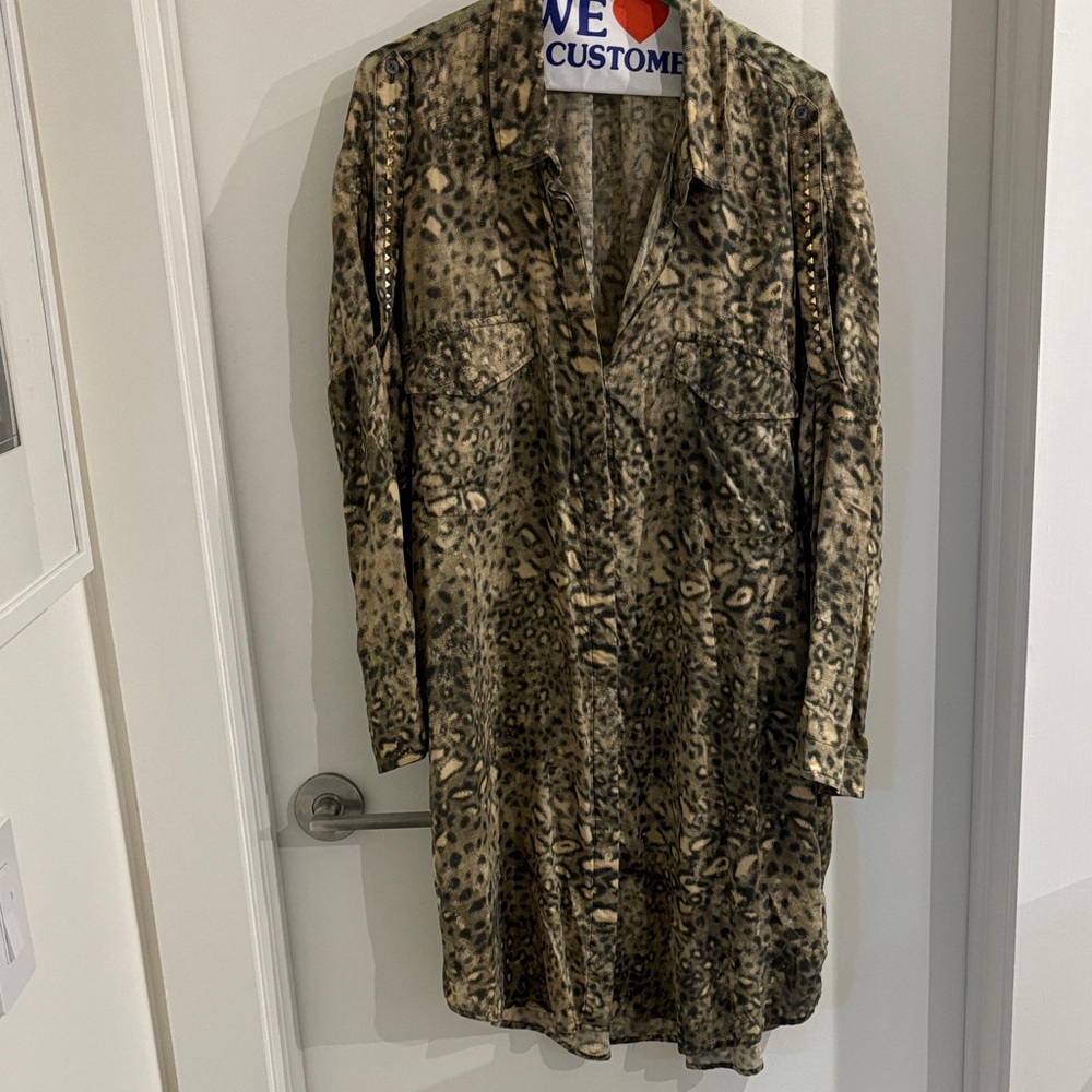 Leopard Print Swim Coverup
